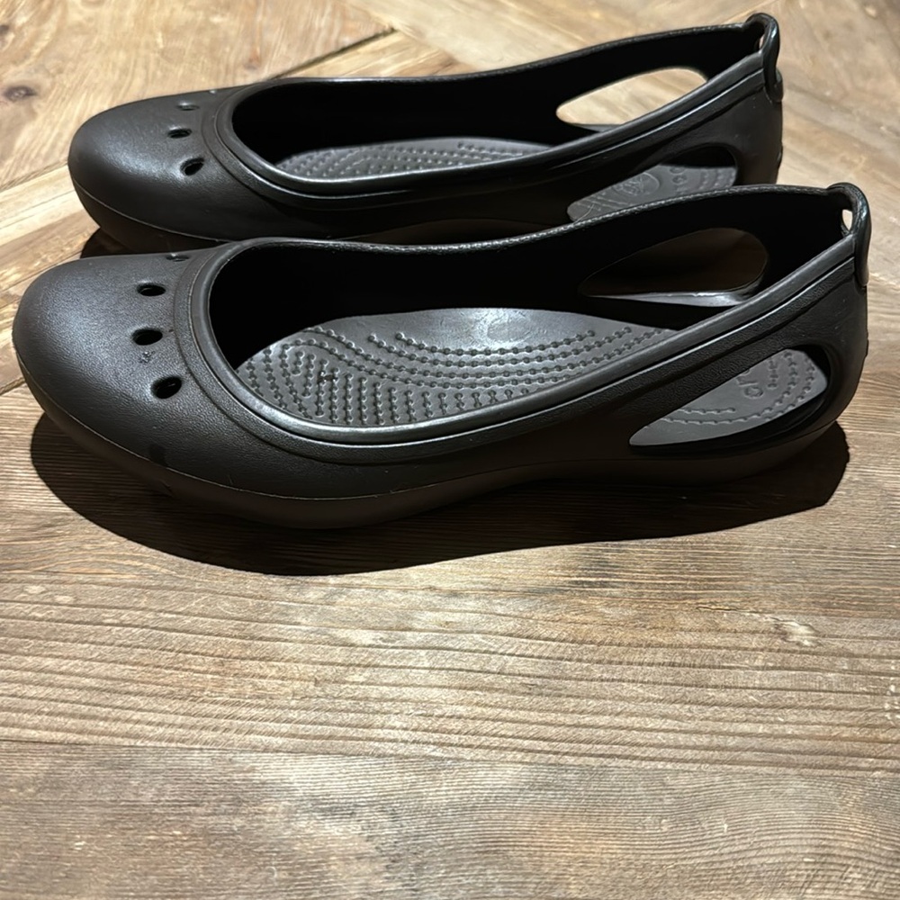 CROC Kadee Espresso Ballet Flats Size  6W